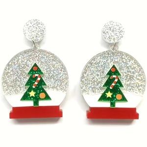 Acrylic Snow Globe Earrings
